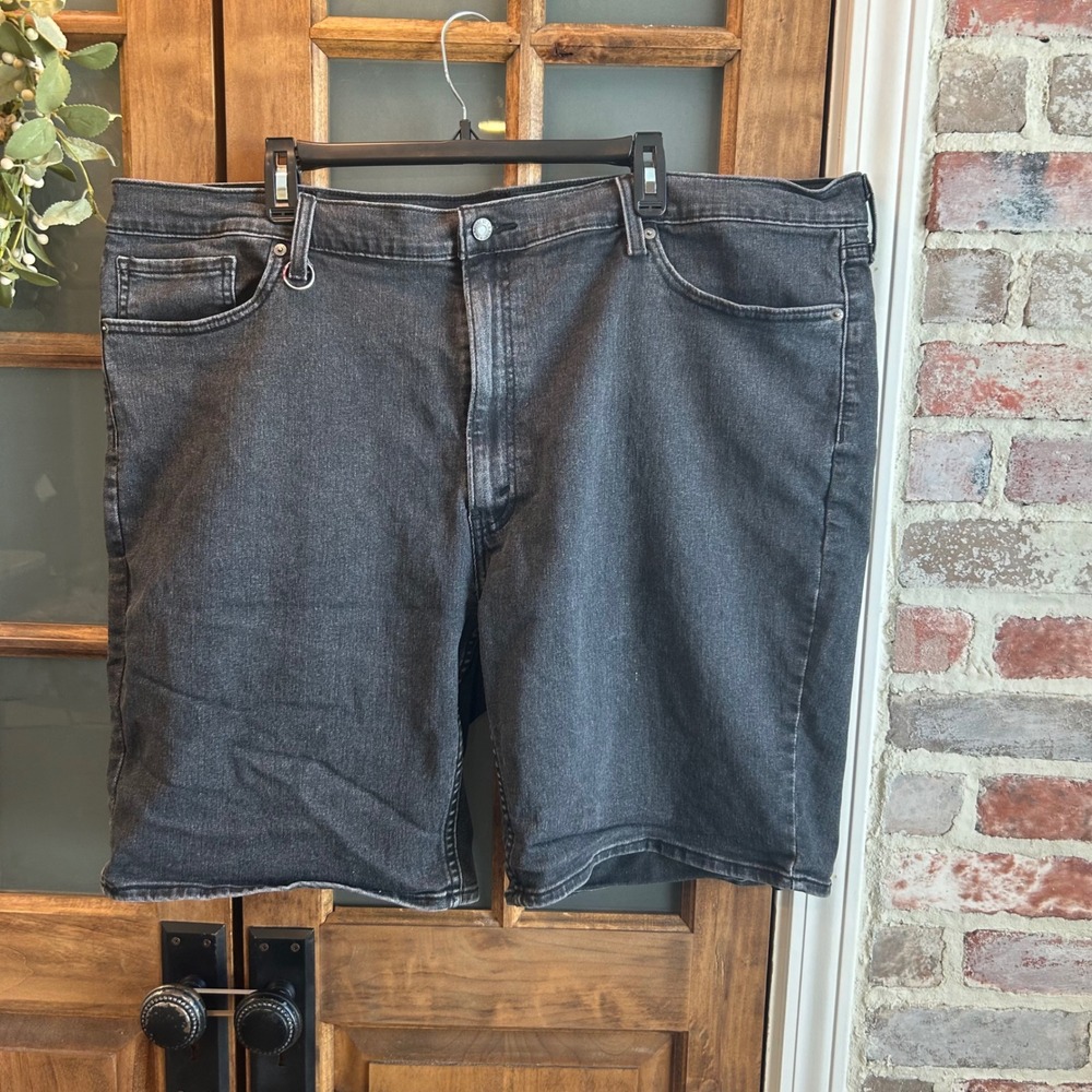 Levis‎ Signature Classic Denim Shorts Black Mens Size 44 Biker